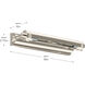 Kenton 26 watt 18 inch Polished Nickel Picture Light Wall Light